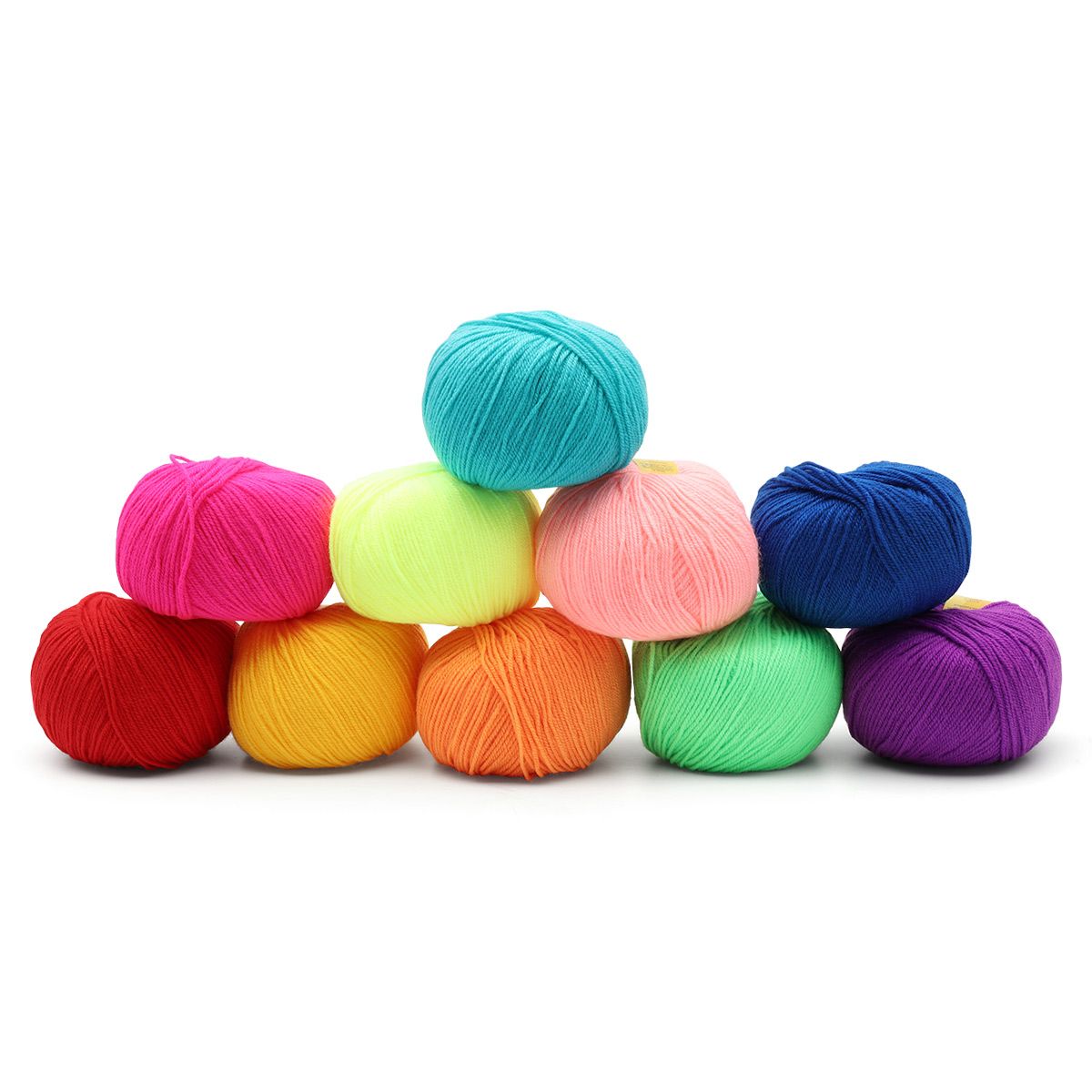 Пряжа для вязания Камтекс карамелька ассорти 50 гр 175 м акрил ассорти мягкая гипоаллергенная цвет 2 10 мотков - фото 2