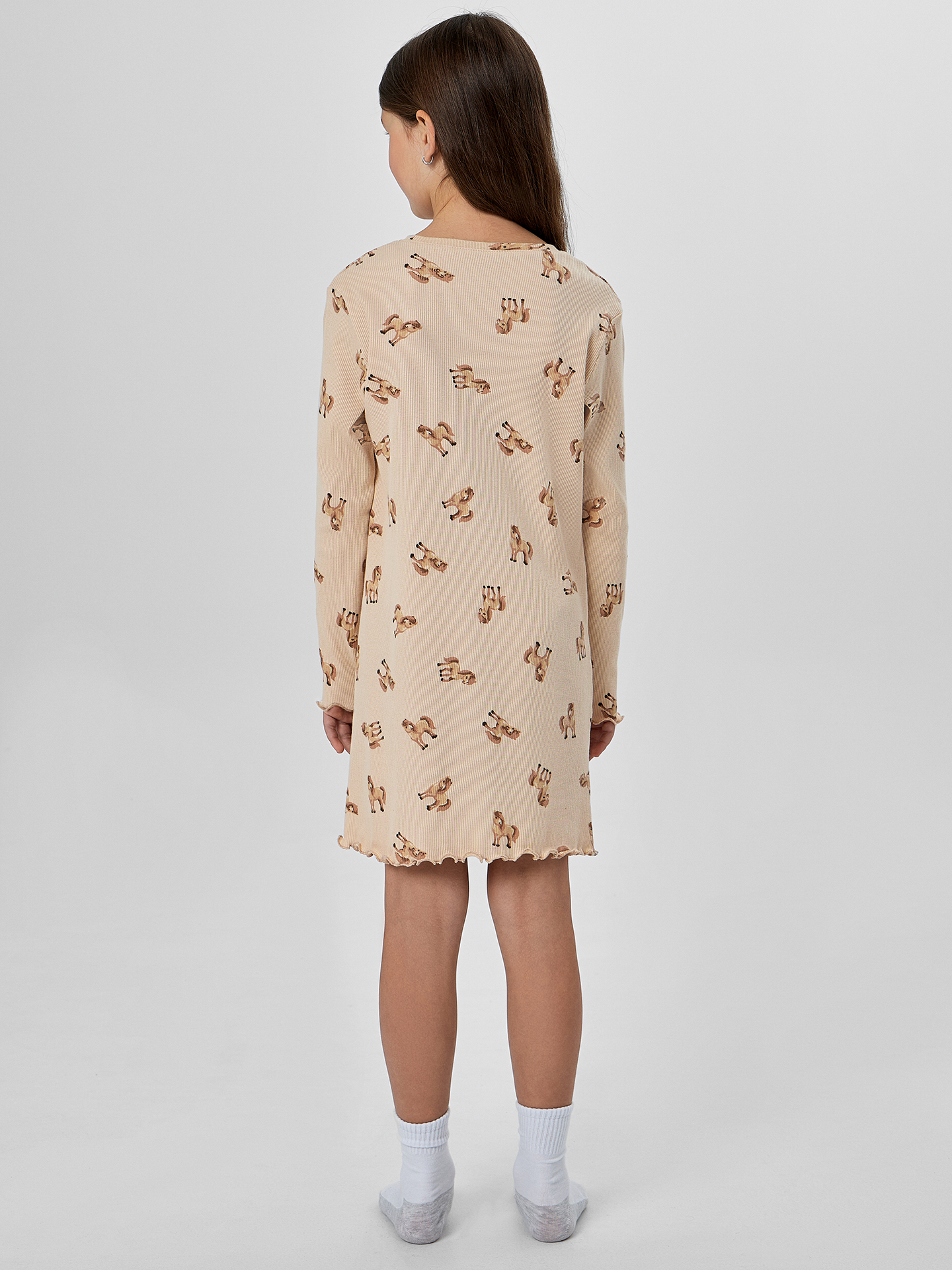 Сорочка ночная Mark Formelle (Марк Формэль) 577726/лошадки на бежевом - фото 2