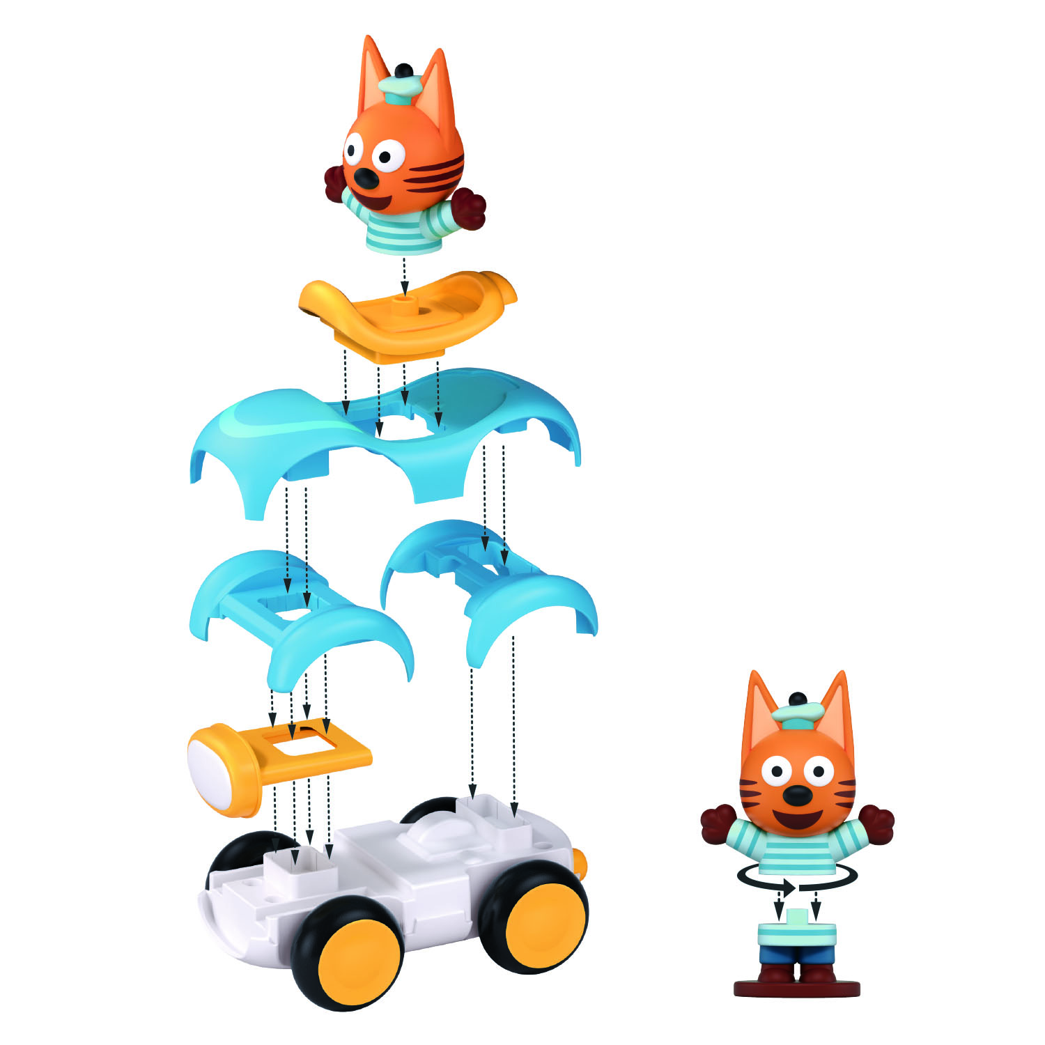 Конструктор SLUBAN Карамелька на машине - фото 3