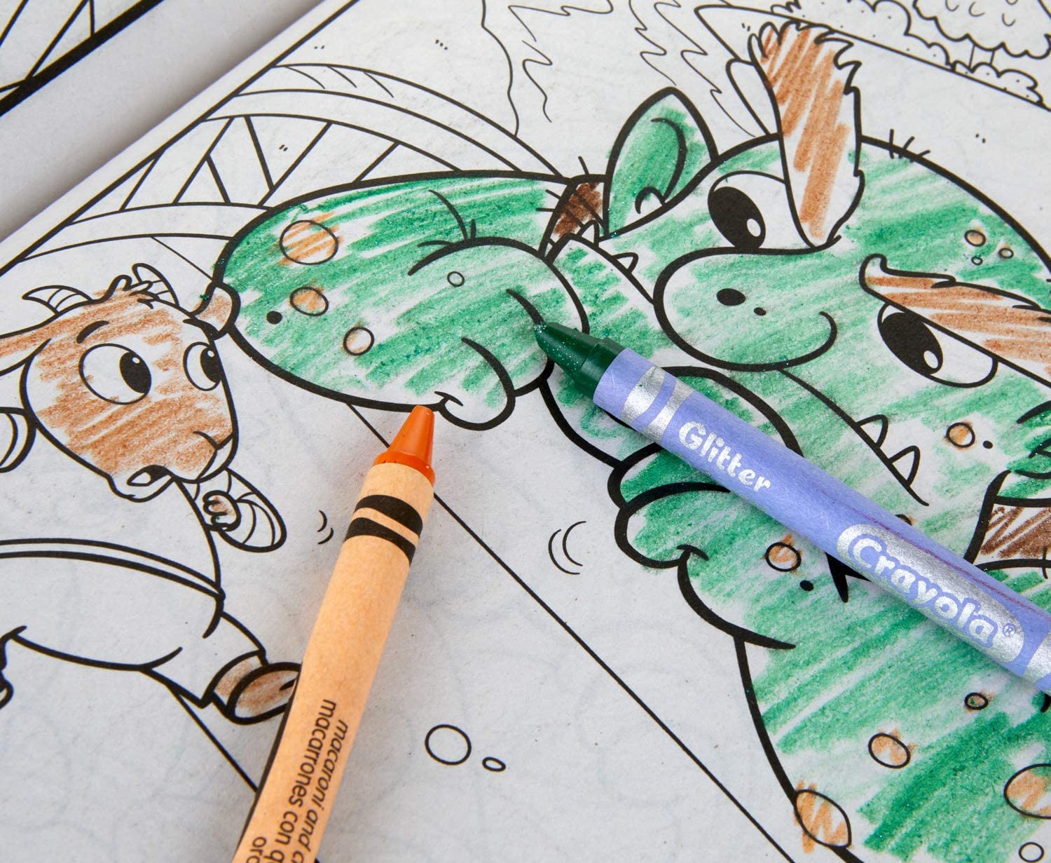 Большая раскраска со стикерами Crayola для малышей Сказки - фото 4