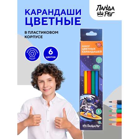 Карандаши цветные ПАНДАРОГ 6 шт.