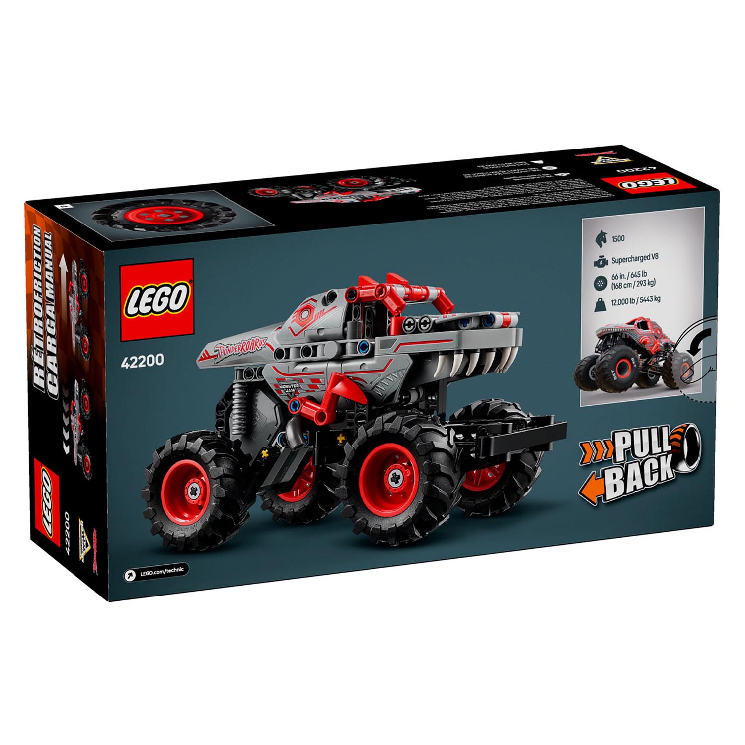 Конструктор LEGO Technic монстр-трак ThunderROARus 232 дет. - фото 3