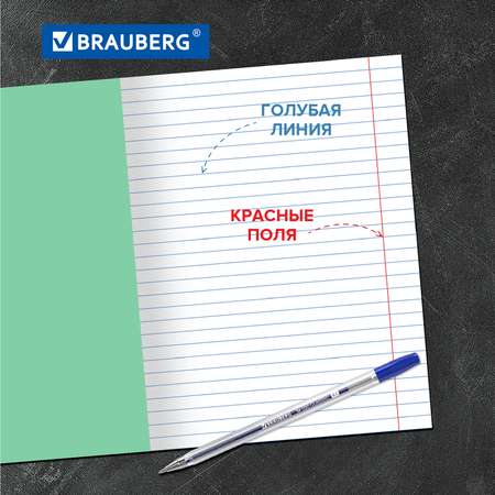 Тетрадь Brauberg линейка 18 лист. 20 шт.