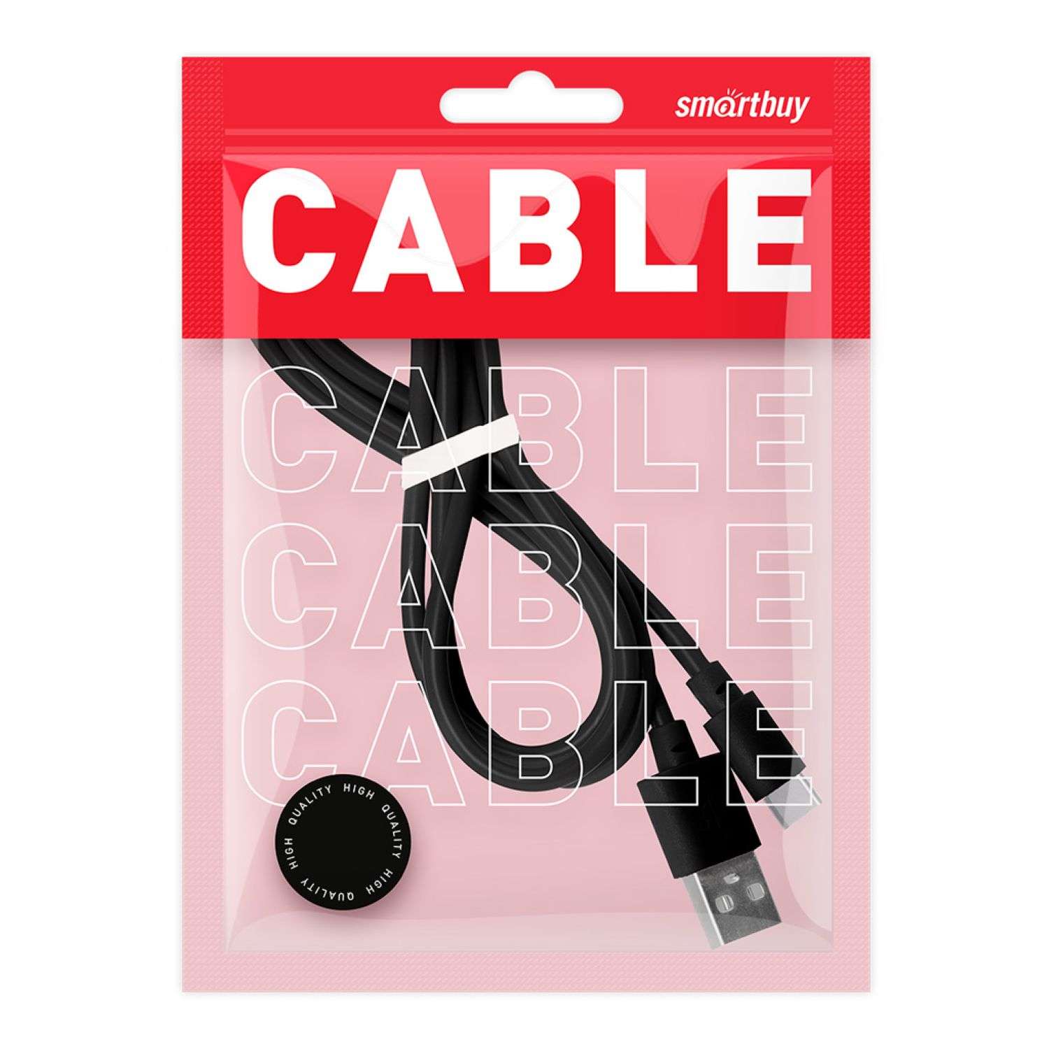 Дата-кабель Smartbuy USB 2.0 TYPE-C 1м в ассортименте - фото 1