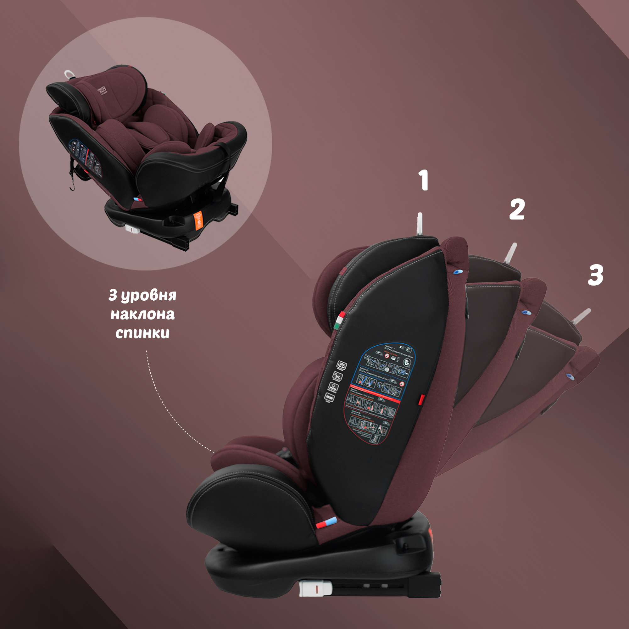 Автокресло Sweet Baby Ranger Isofix 0+/1/2/3 (0-36 кг) - фото 5