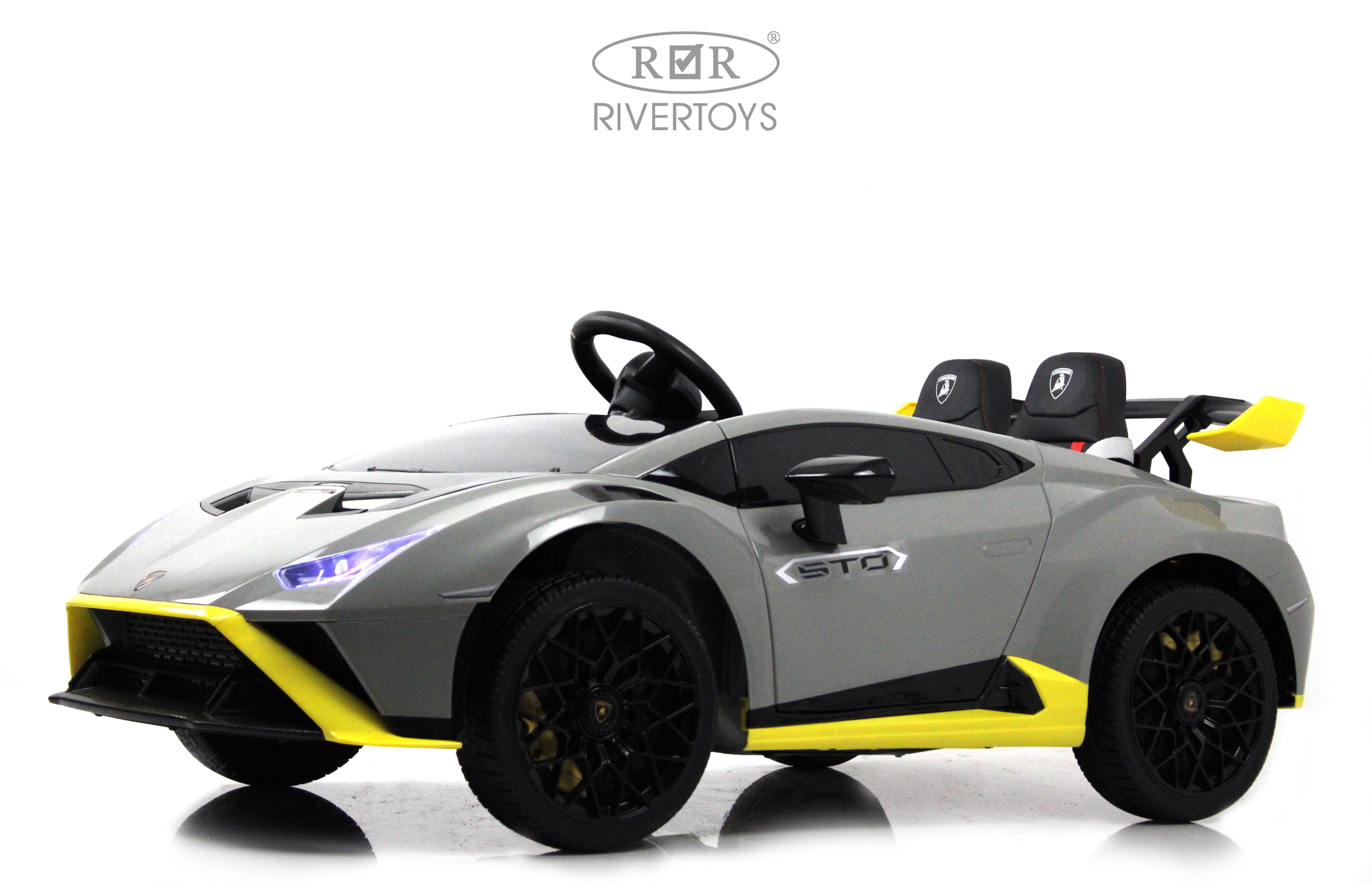 Электромобиль RIVERTOYS Lamborghini E888EE-GRAY С пультом ДУ - фото 9