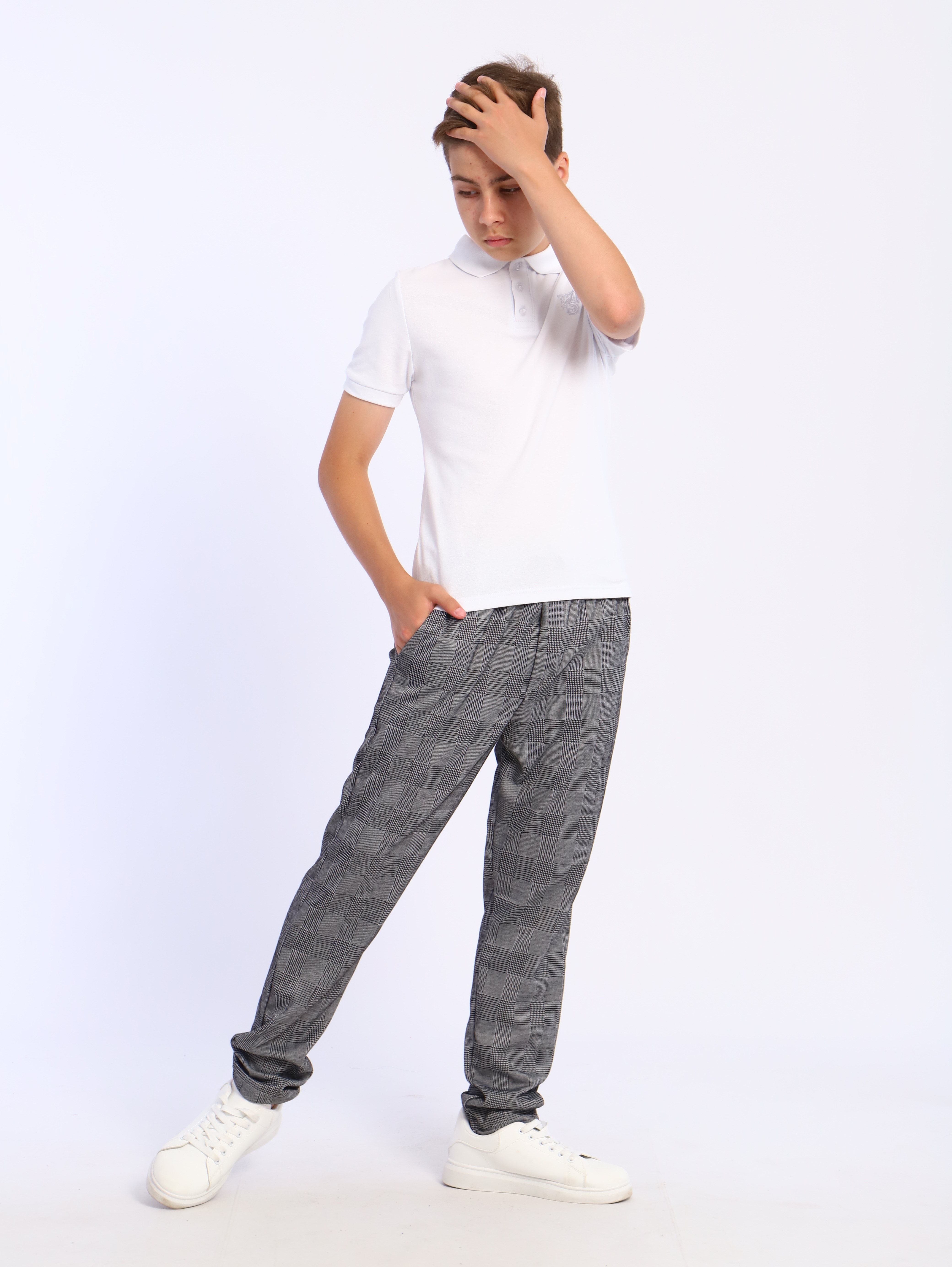 Брюки ЛАДОШКИ Брюки Роберт светло-серый - фото 12