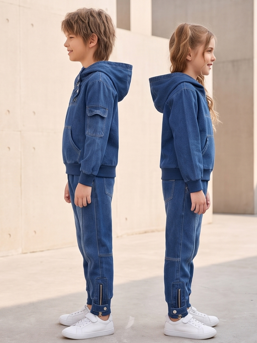 Костюм Artcher kids КостюмДжинс0001Синий - фото 3