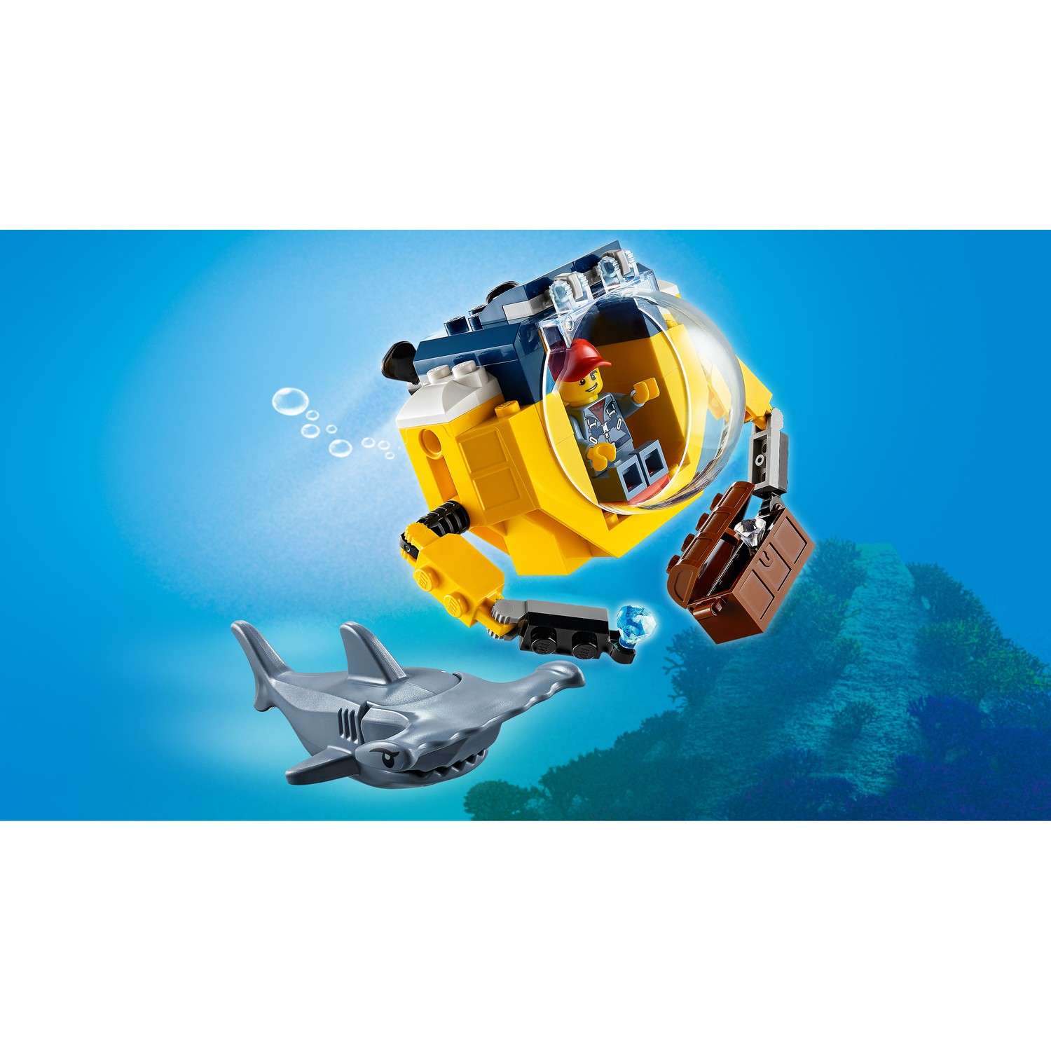 Конструктор LEGO City Мини-подлодка блочный - фото 5