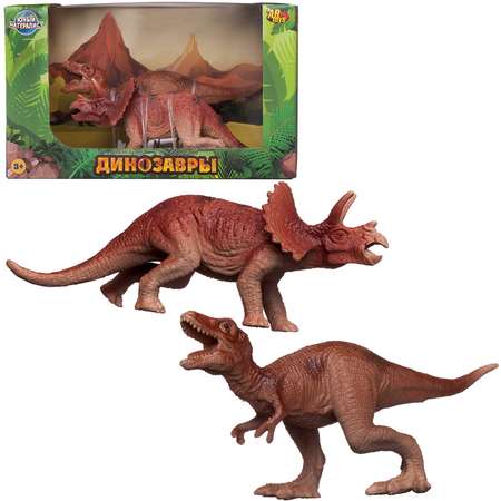 Игровой набор Abtoys Трицератопс vs Тираннозавр