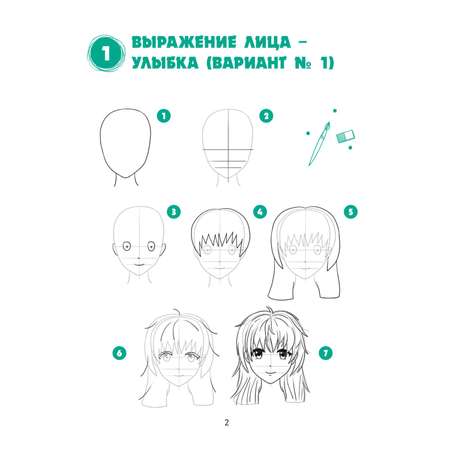 Книга Эксмо Большая книга манги. 300 рисунков шаг за шагом