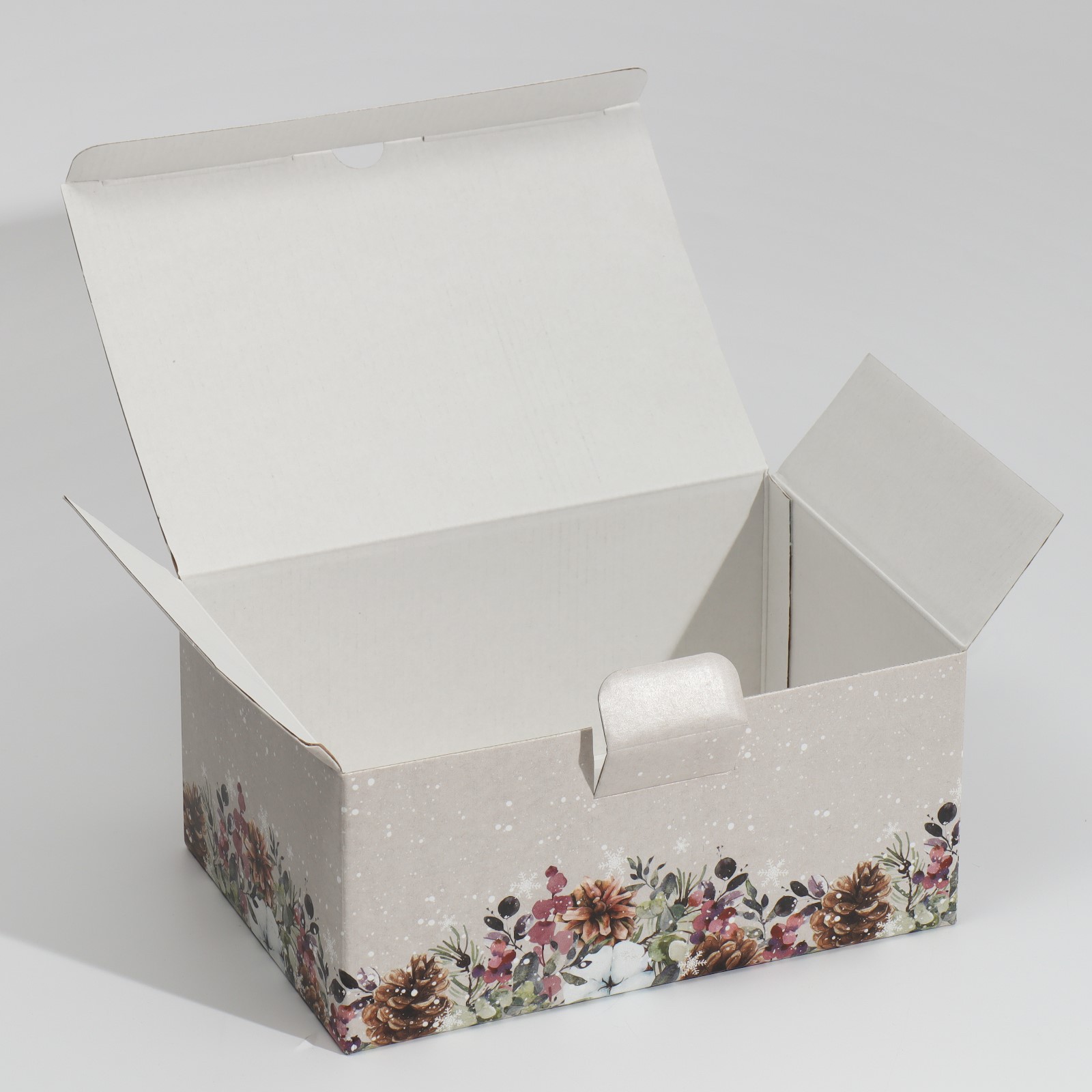 Коробка Дарите Счастье складная «Новогодняя акварель». 22×15×10 см - фото 4