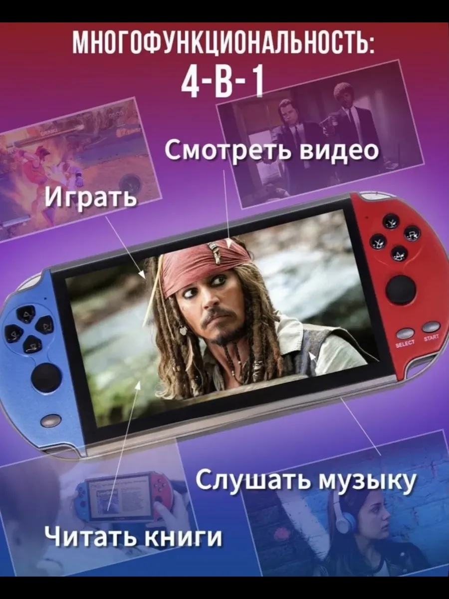 Детская портативная консоль - планшет ТОТОША Игровая приставка Х7 Plus - фото 3
