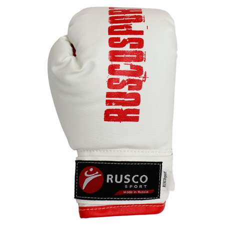 Набор для бокса RuscoSport красный 6OZ триколор