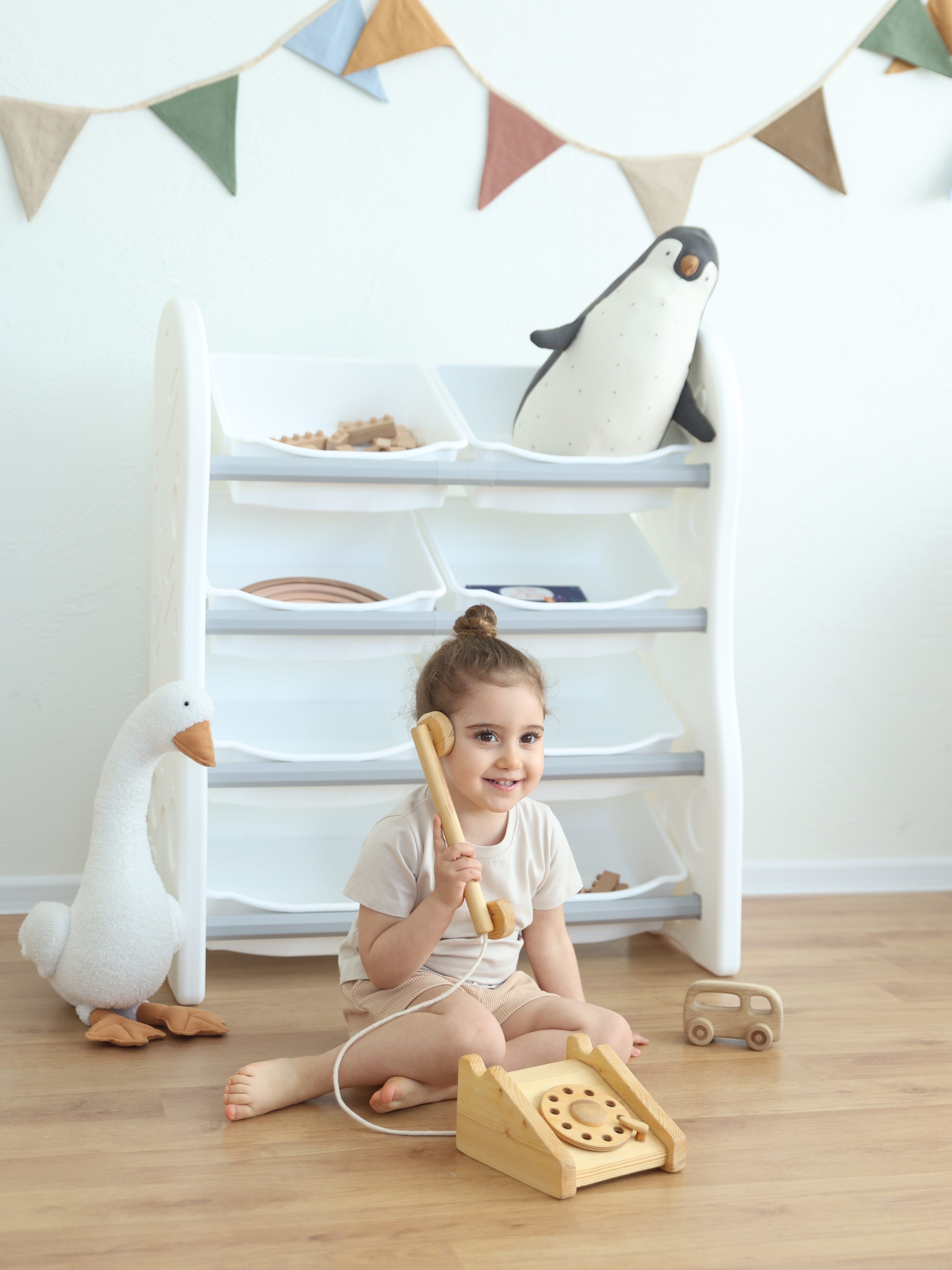 Стеллаж для игрушек Ifam DesignToy-1 Серый - фото 7