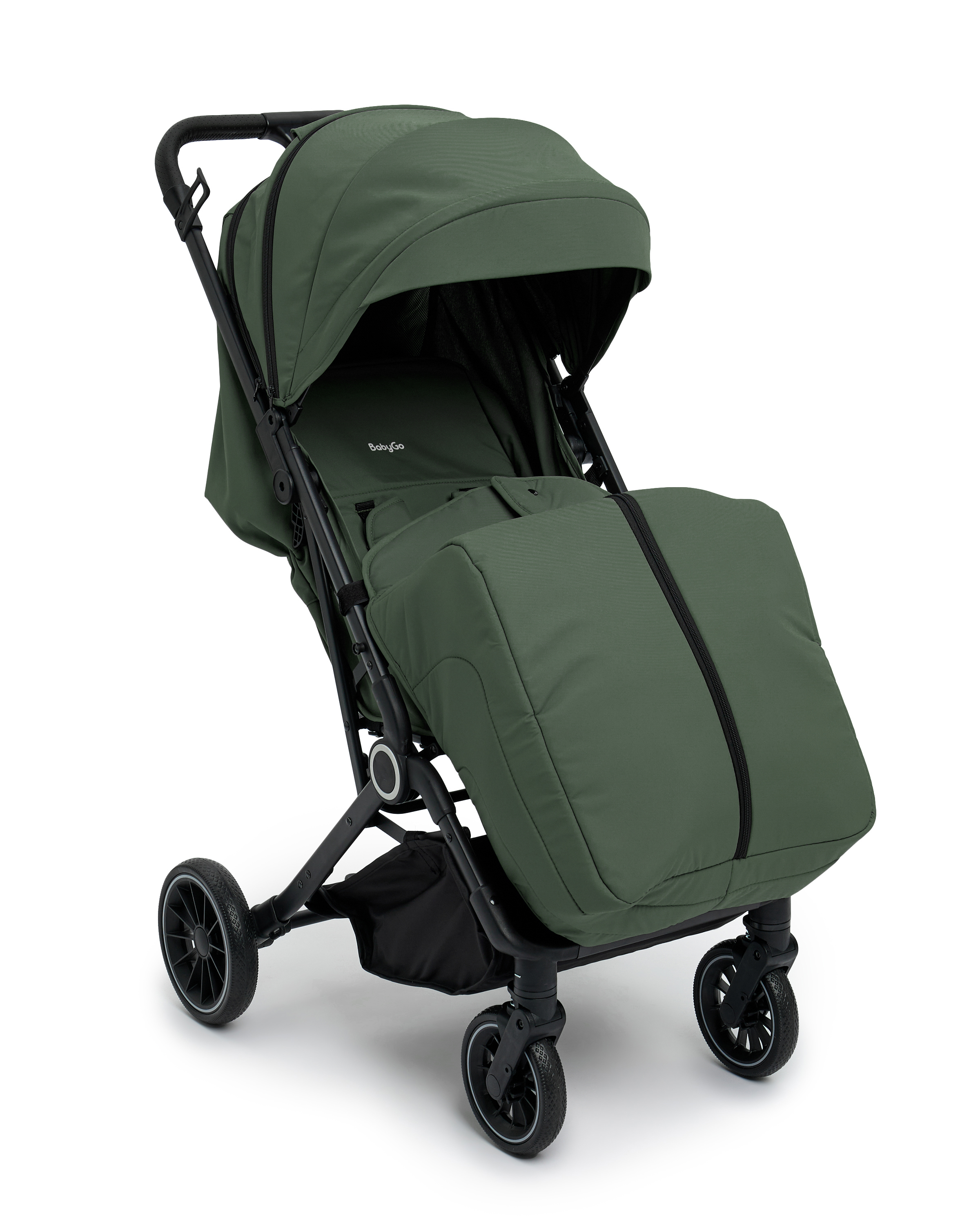 Коляска прогулочная BabyGo Roady Plus зеленый - фото 2