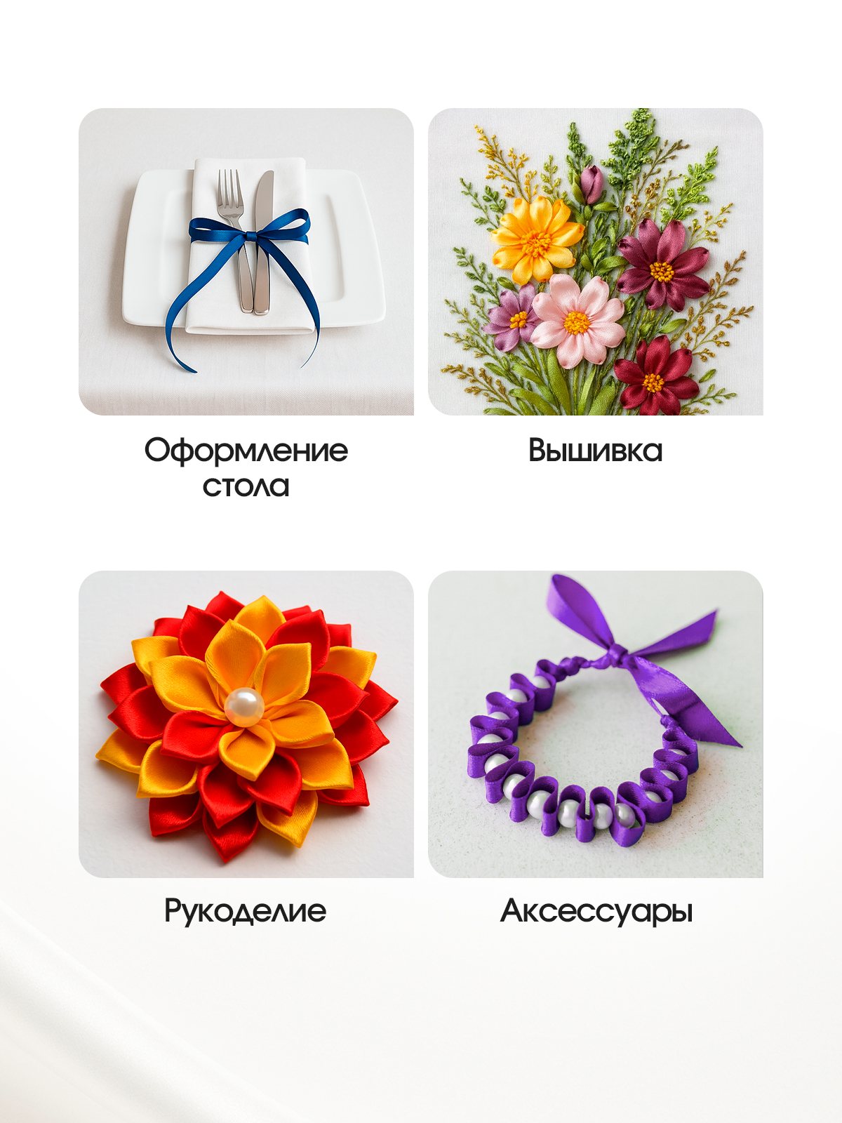 Ленты атласные AXLER тонкие упаковочные набор 12 шт - фото 9