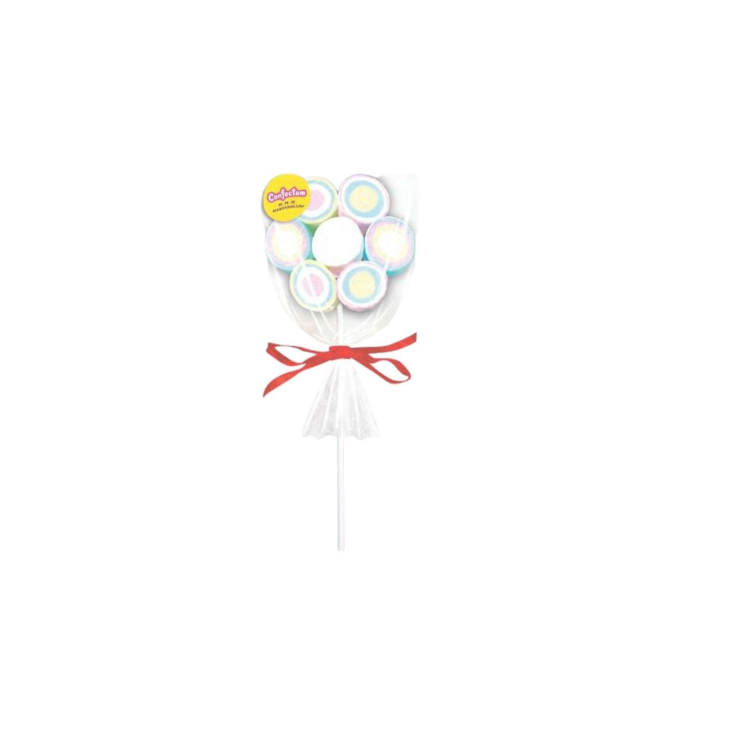 Зефир Confectum Marshmallow Pops цветочек жевательный 28г - фото 1