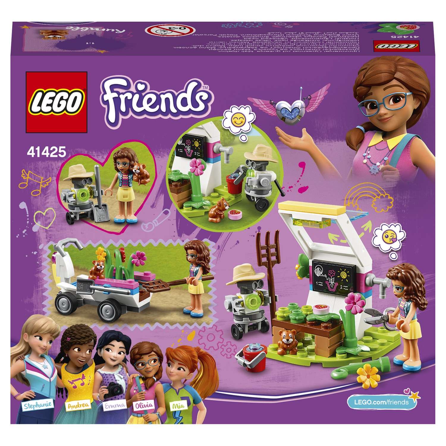 Конструктор LEGO Friends Цветочный сад Оливии блочный - фото 3