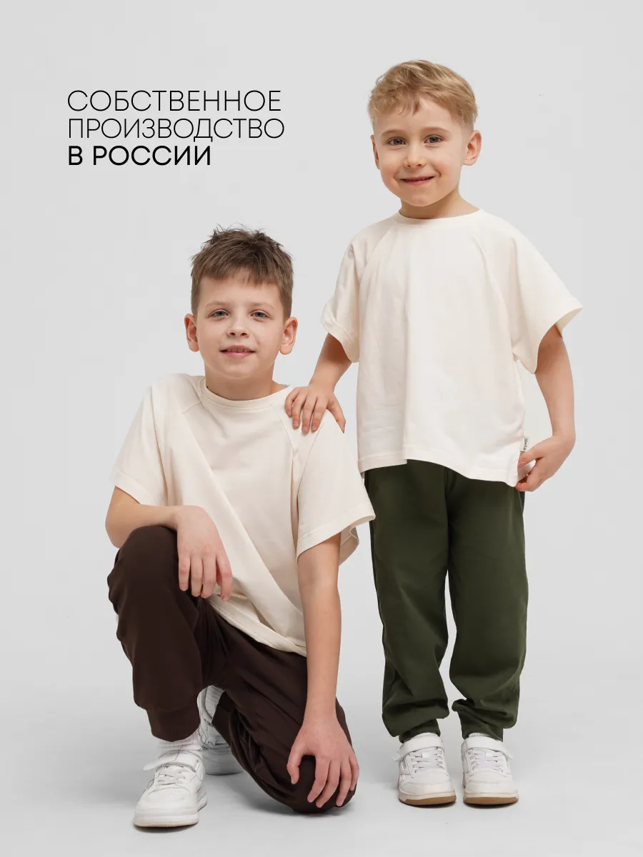 Спортивные брюки 2 шт Супер Пупс 2пр/штаны/хаки/шоколад - фото 9