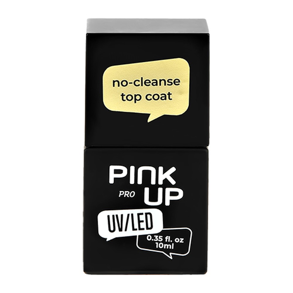 Верхнее покрытие для ногтей Pink Up no-cleanse top coat без липкого слоя 10 мл - фото 3