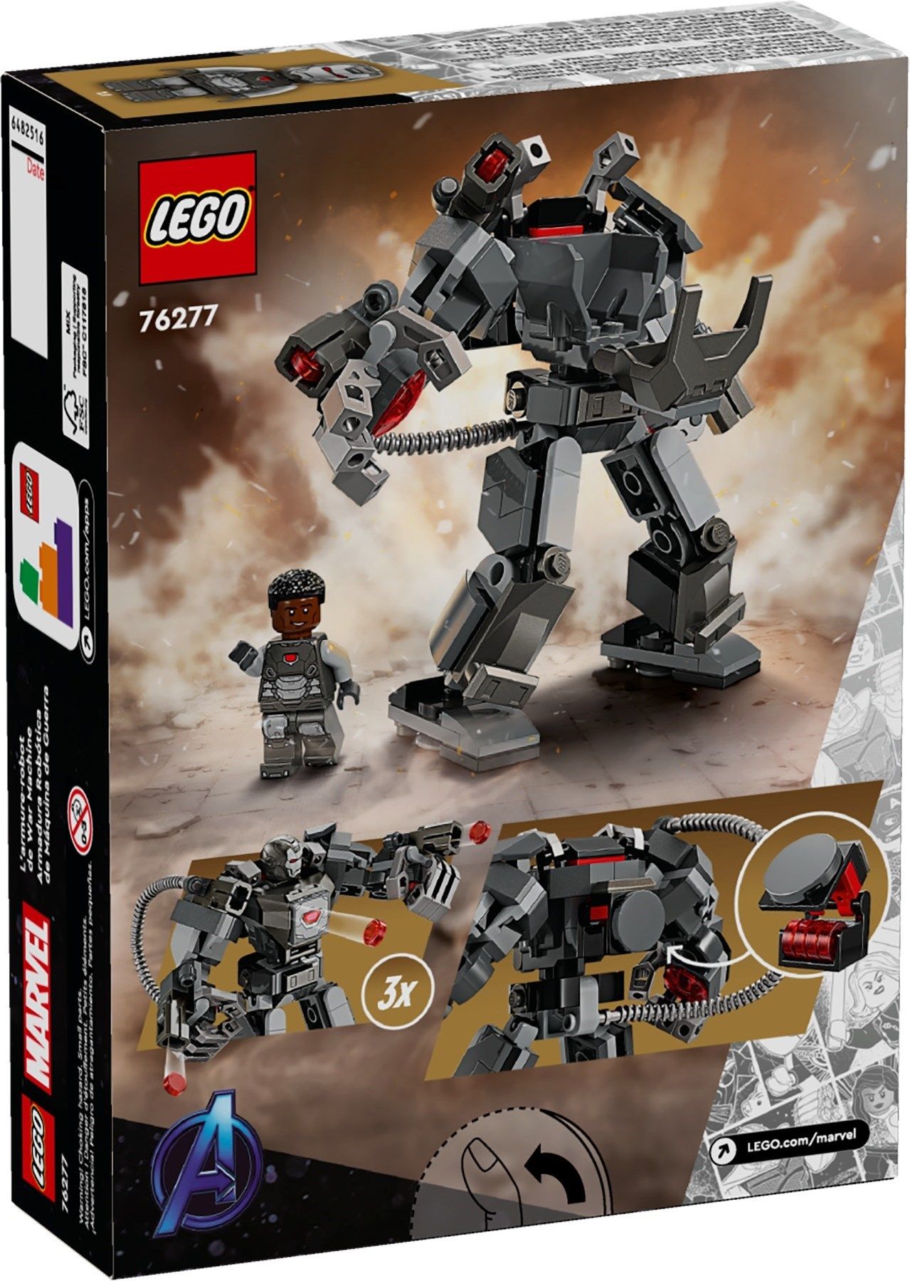 Конструктор LEGO Marvel Super Heroes Механическая броня Воителя 154 дет. - фото 5