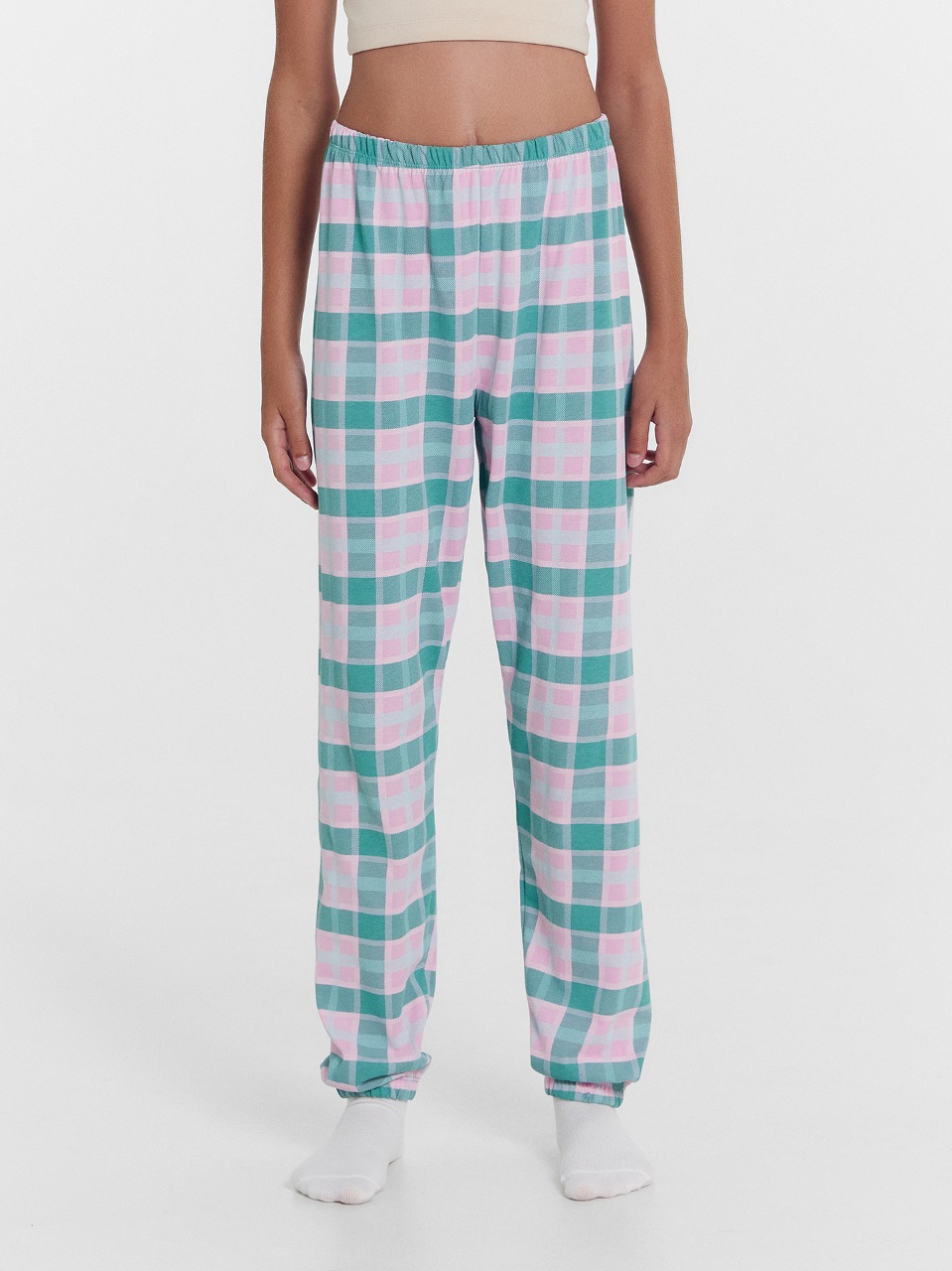 Пижама Mark Formelle (Марк Формэль) 567740/светлая лагуна +клетка на розовом - фото 8