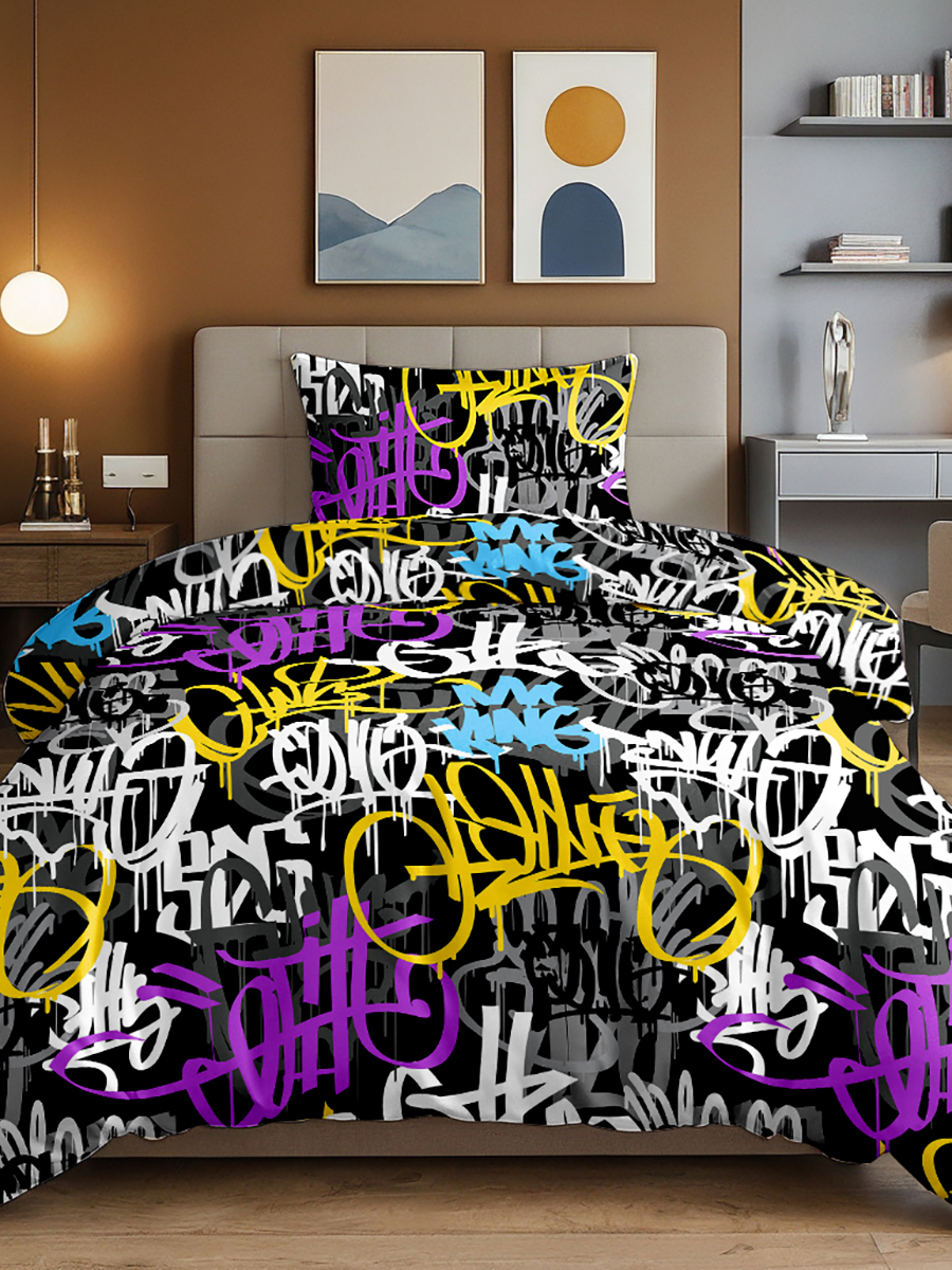 Комплект постельного белья BRAVO kids dreams Граффити полутораспальный 3 предм. - фото 13