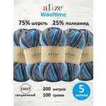 Пряжа полушерстяная Alize 100г 200м 5шт