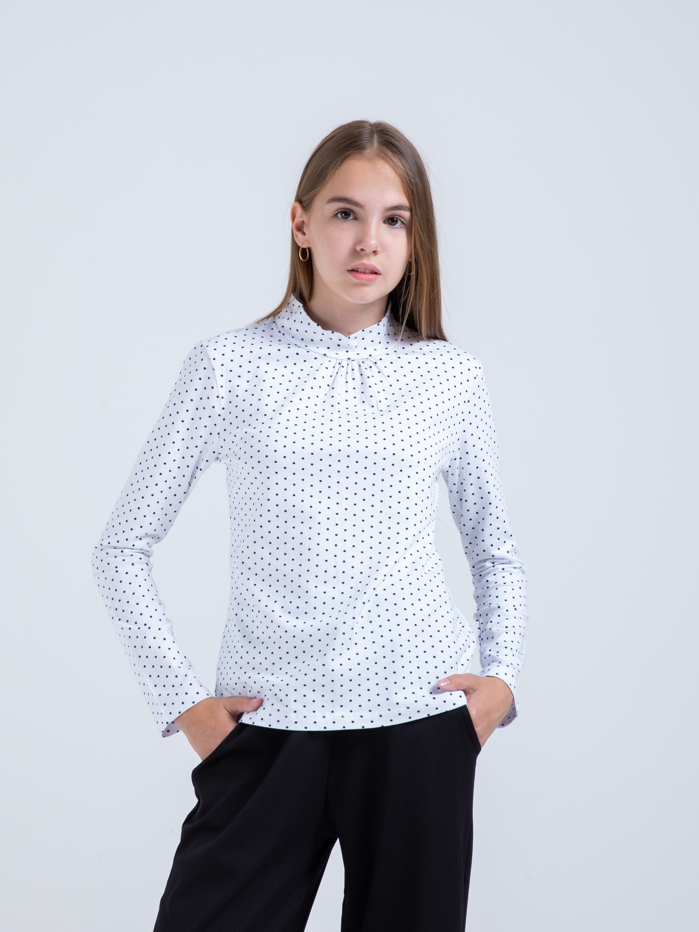 Водолазка STELLA MODA 15602_белый - фото 1