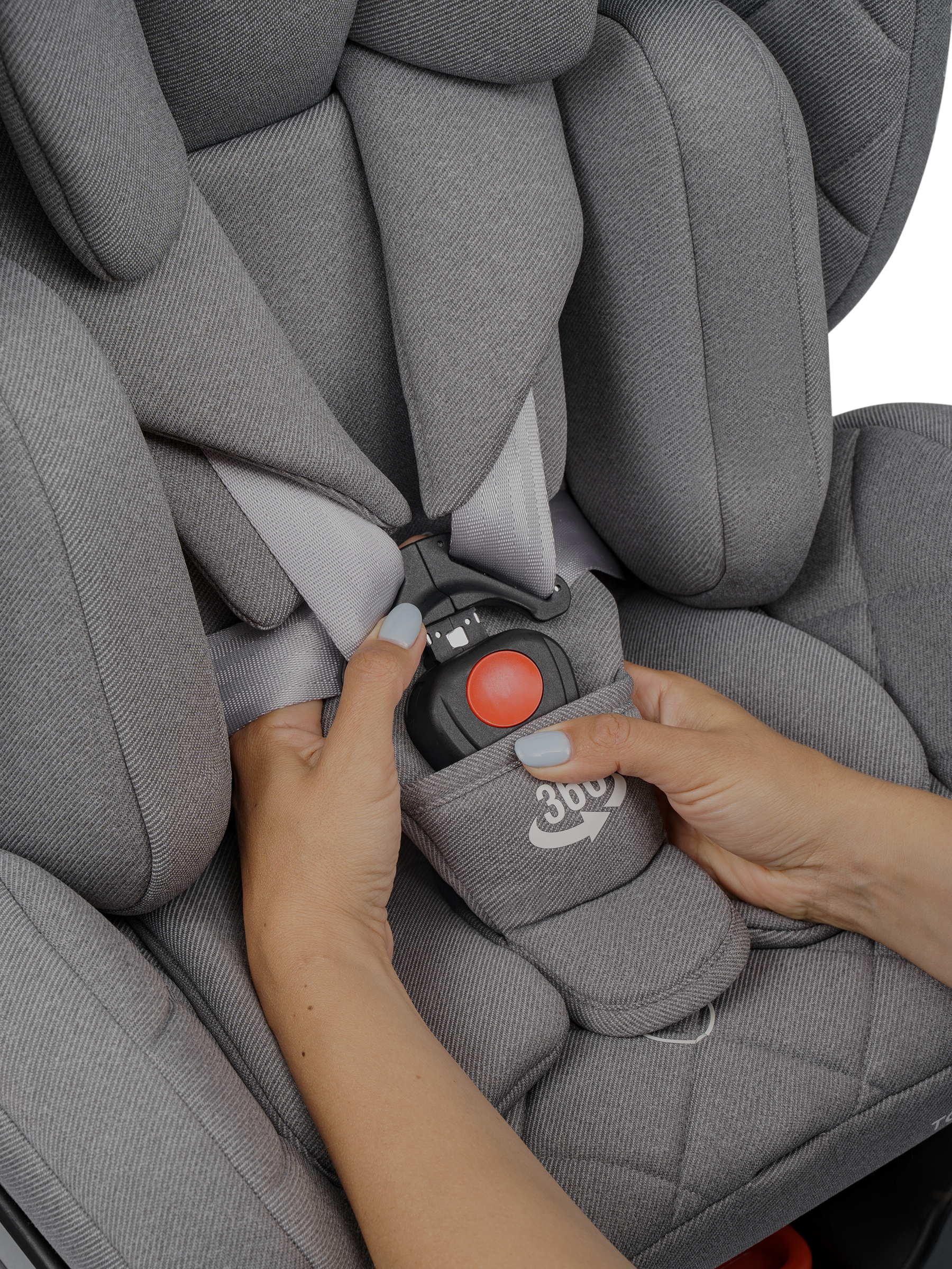 Автокресло Indigo Tourneo S Isofix 0+/1/2/3 (0-36 кг) серебряный - фото 24