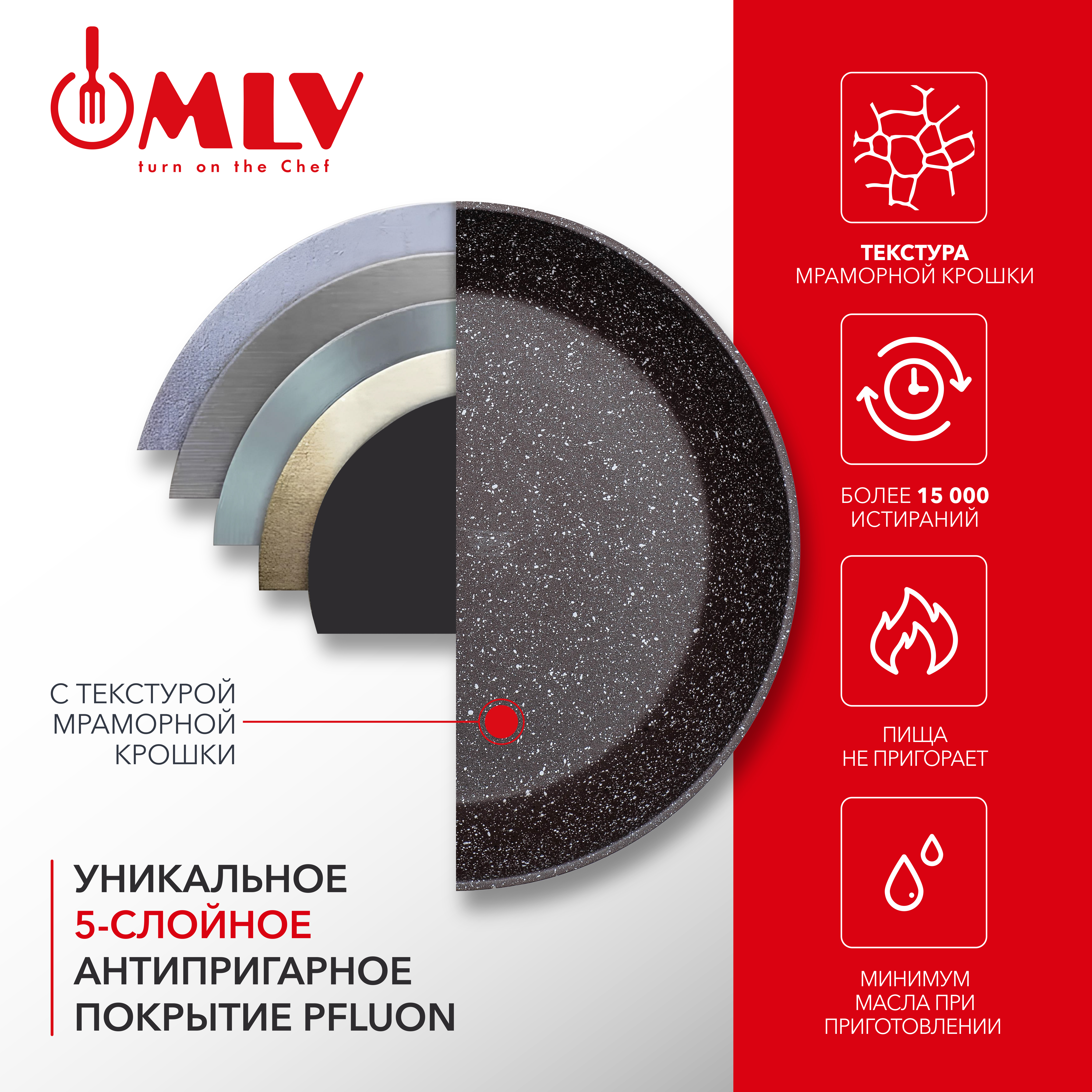 Сковорода глубокая Moulin Villa Chocolate Pie 24 см - фото 6