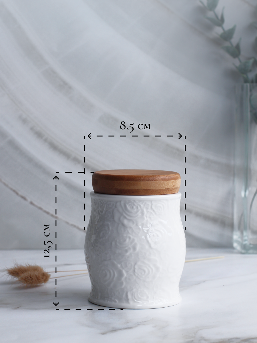 Баночка для хранения Balsford сыпучих продуктов кухонная фарфоровая 600 мл - фото 2