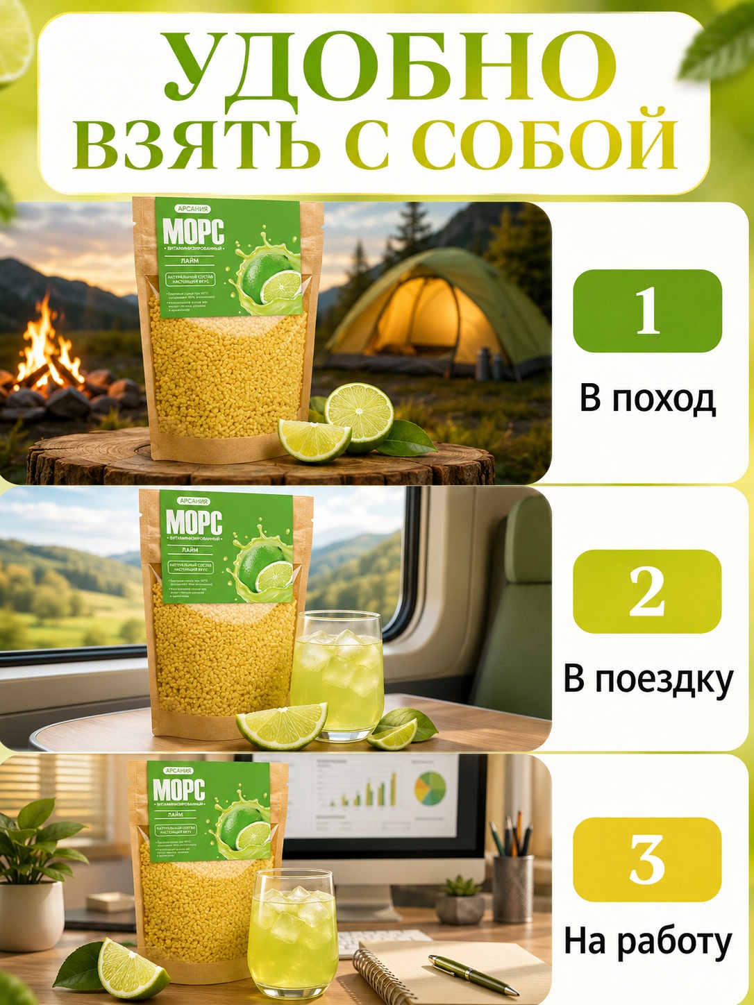 Морс с натуральным соком АРСАНИЯ витаминизированный - фото 3