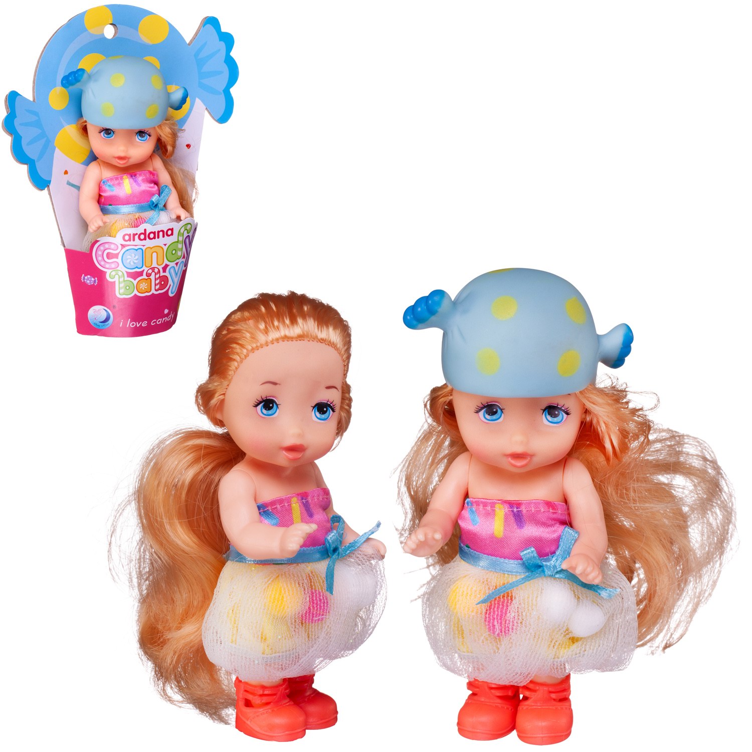 Кукла мини Junfa Baby Ardana высота 11 см DH2210B/голубая - фото 2