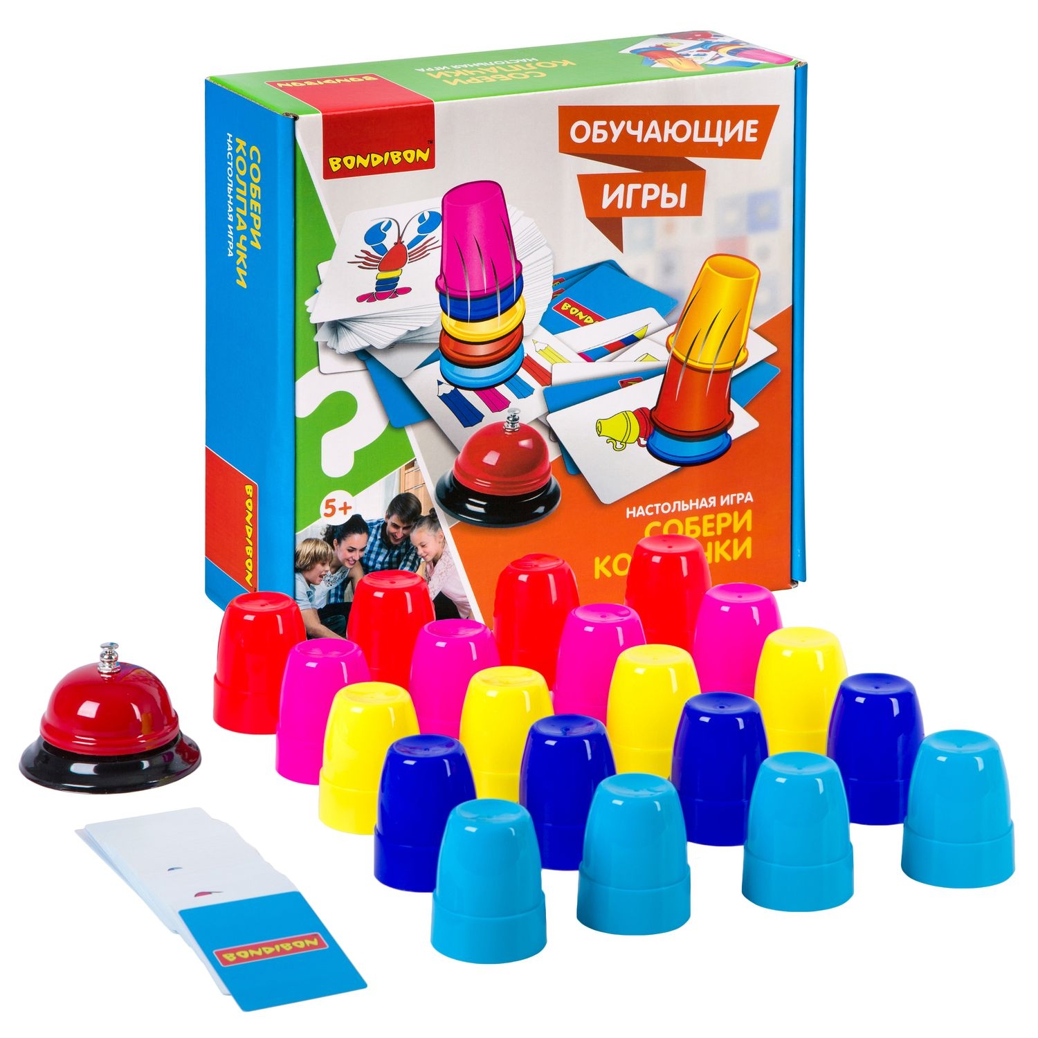 Настольная игра Bondibon Собери колпачки - фото 4