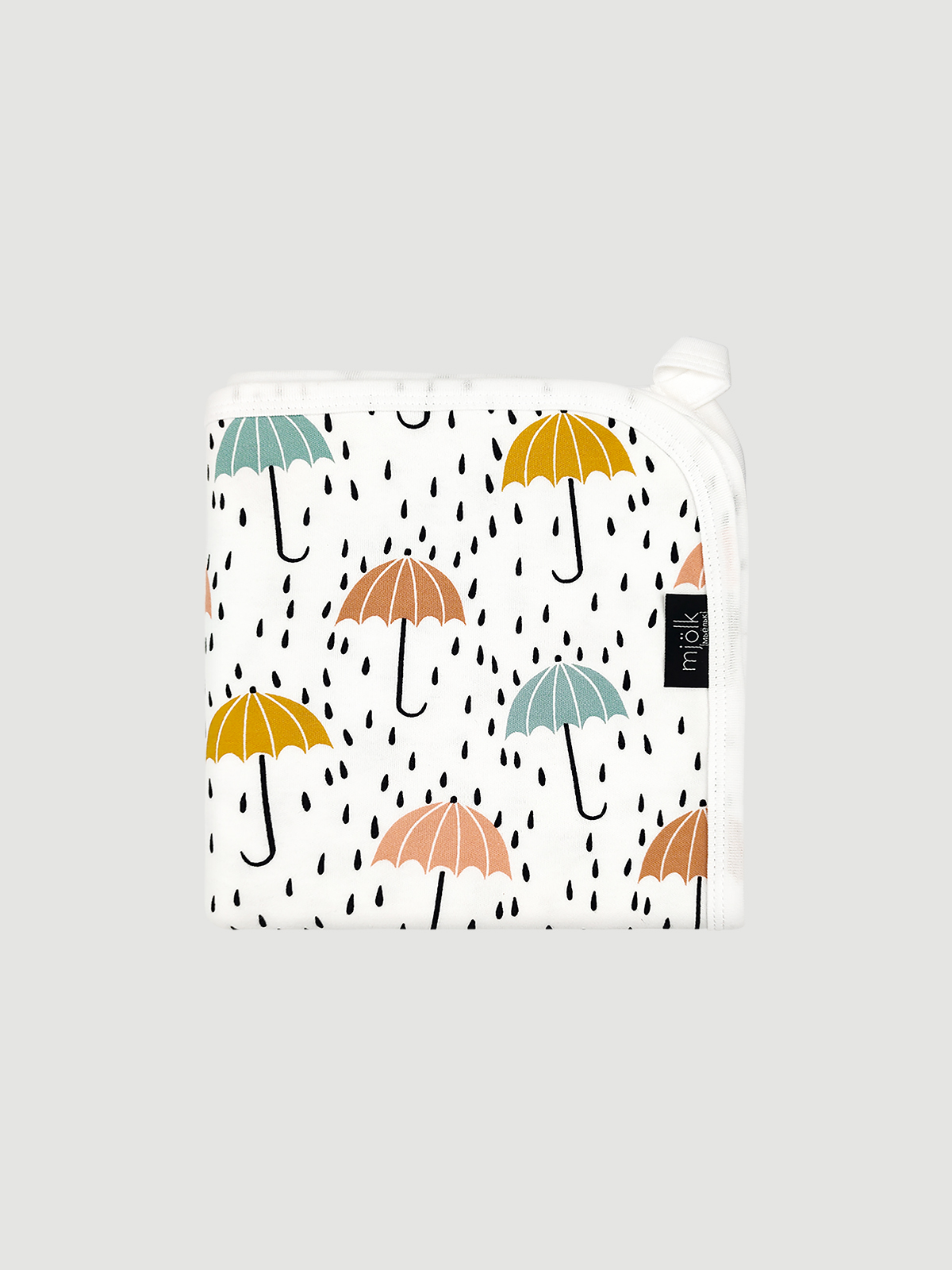Плед Mjolk Зонтики 80 x 80 см хлопок - фото 1