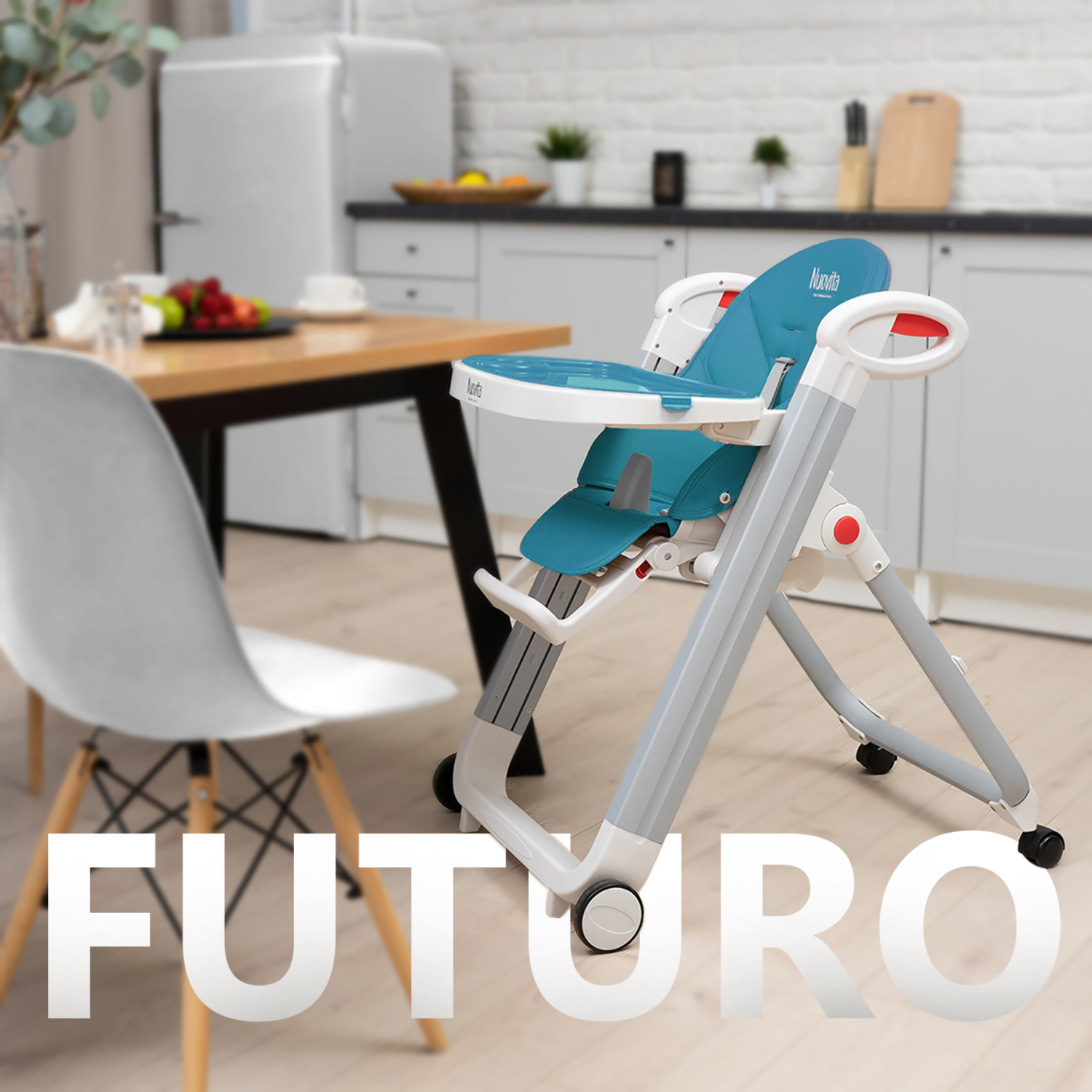 Стульчик для кормления Nuovita Futuro Bianco классический - фото 7