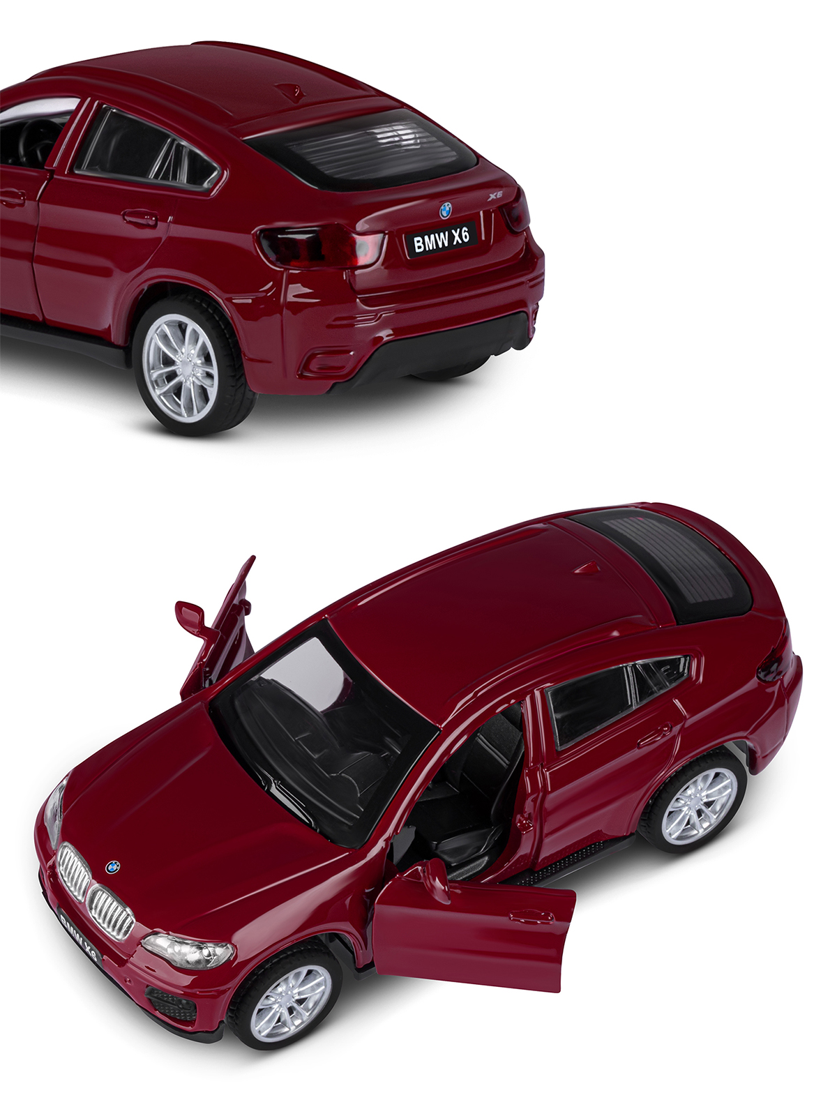 Внедорожник АВТОпанорама BMW X6 1:43 JB1251252 - фото 8