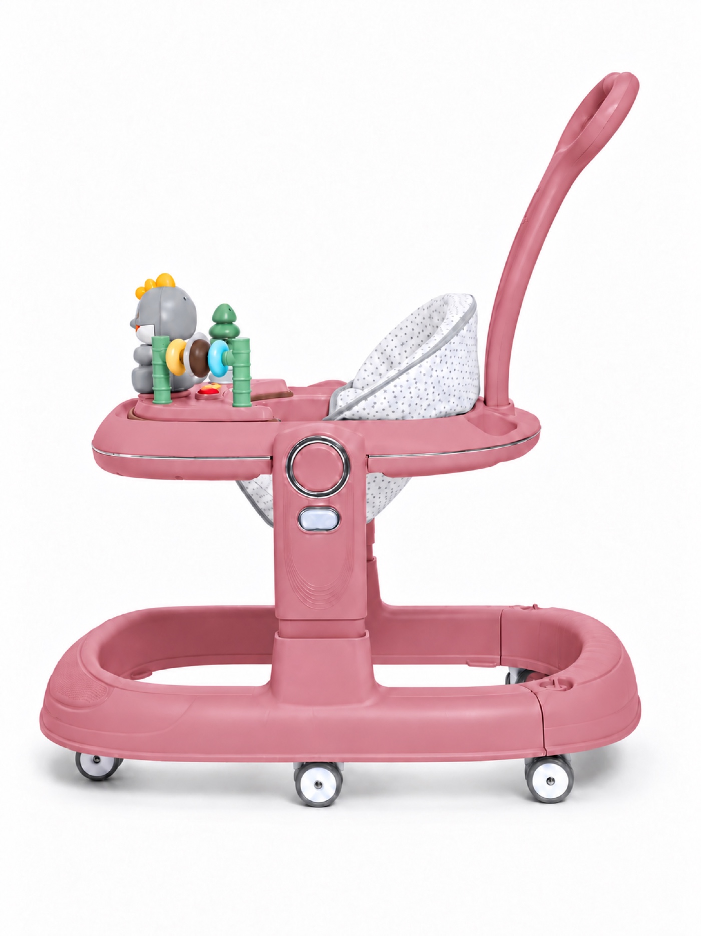 Ходунки BabyGo Lux розовый - фото 10