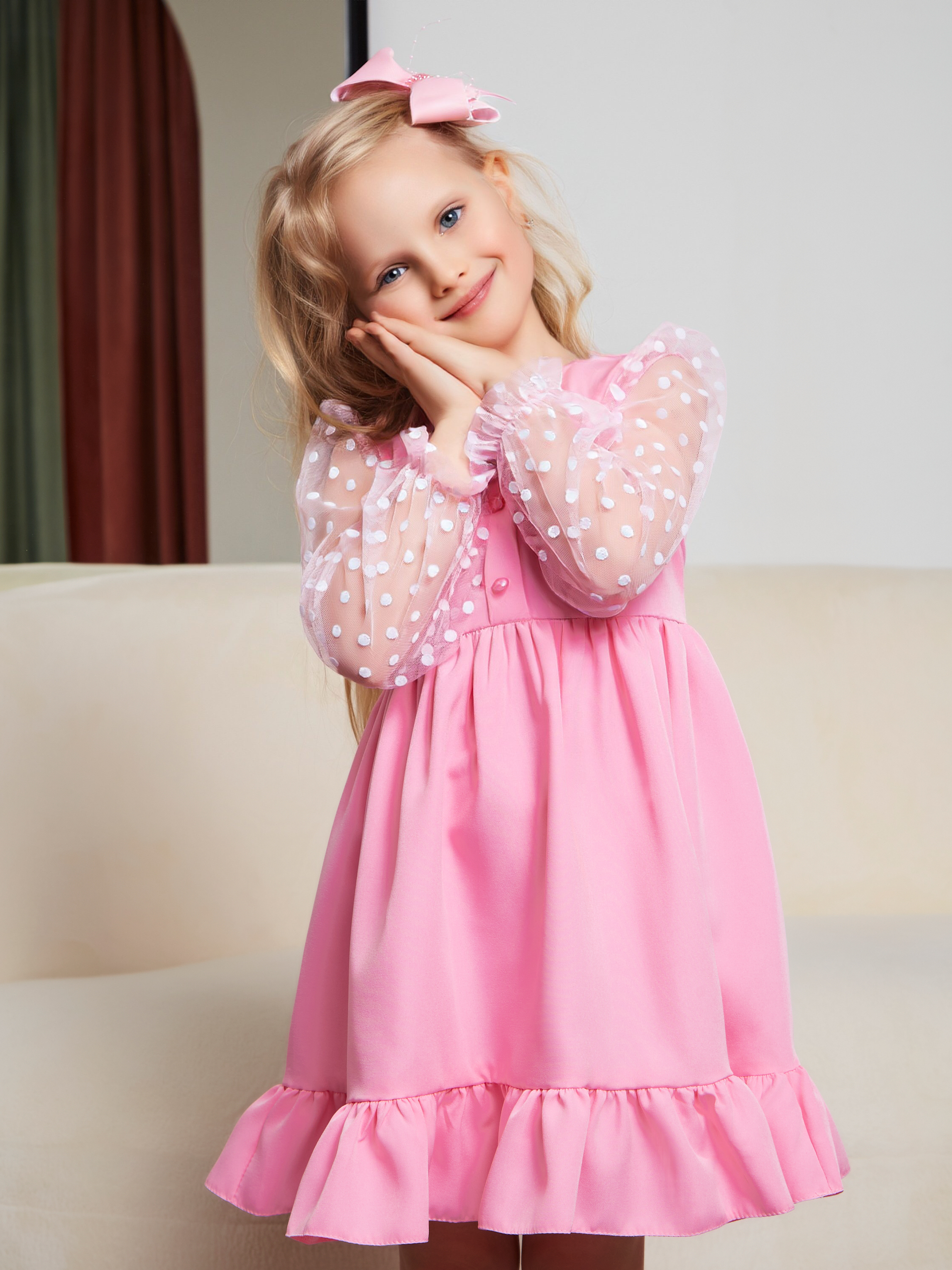 Платье Sofisha kids Plat.barbie-pink - фото 3