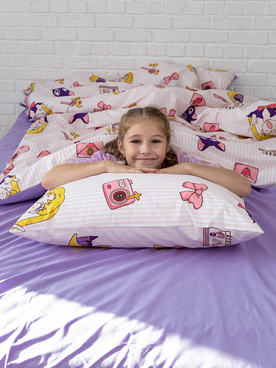 Комплект постельного белья BRAVO kids dreams Аниме простыня на резинке полутораспальный 3 предм. - фото 4