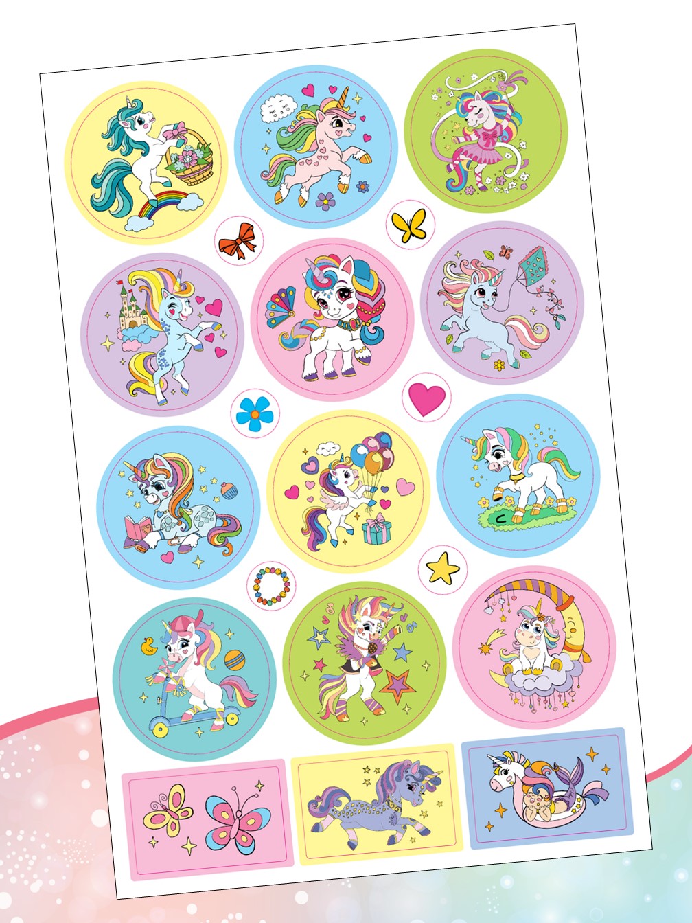Комплект Волшебные единороги ИД Лев 100 и 1 головоломка + Раскраска с наклейками - фото 8