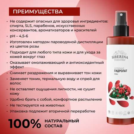 Гидролат Siberina 50 мл