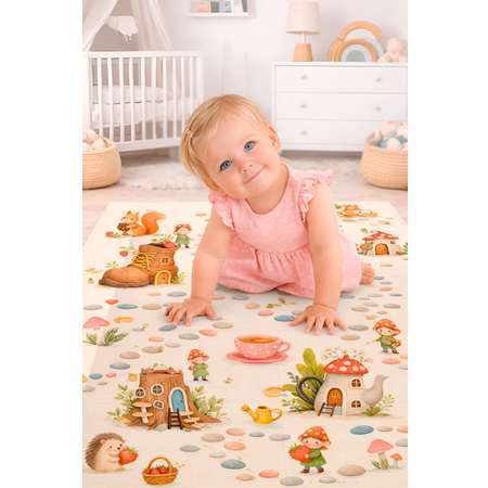 Детский складной коврик BabyGo Soft Forest 200 x 150 см