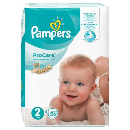 Подгузники Pampers Procare 2 (3-6 кг) 36 шт.