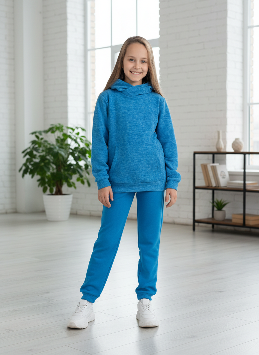 Худи и брюки ULTRA 7043кт-Ул бирюза - фото 1
