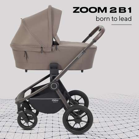 Коляска 2в1 MOWbaby Zoom 2в1, mocca коричневый