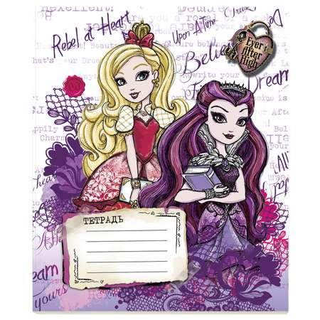 Тетрадь Barbie клетка 12 лист.
