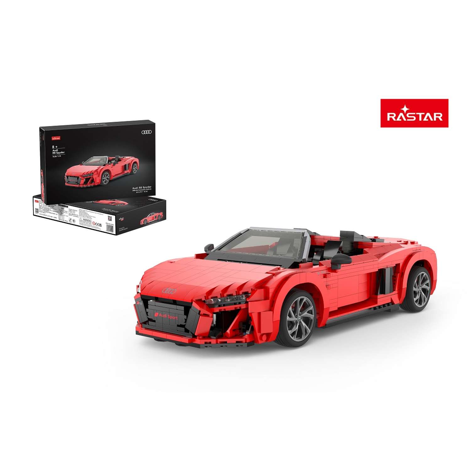 Конструктор Rastar Audi R8 Spyder 1440 дет. - фото 12
